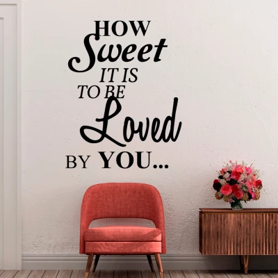 Adesivo per parete - Loved by you