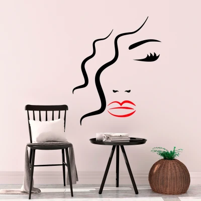 Adesivo murale silhouette - Woman