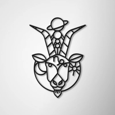 Decorazioni murali-Capricorno