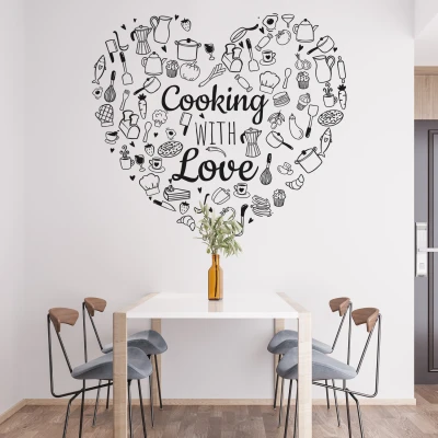Adesivo per parete - Cooking with Love